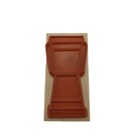 Limited Edition‎ Small Clay Pot Flower Cutout Rubber Stamp Outline 3123M #BD81 - Picture 2 of 6